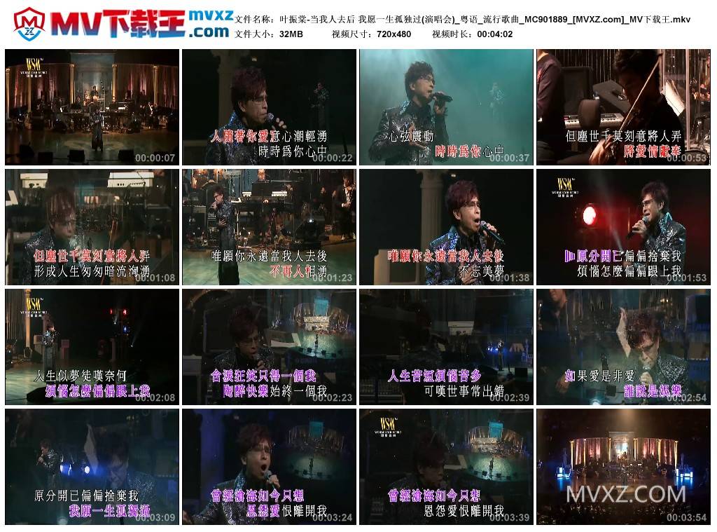 叶振棠-当我人去后 我愿一生孤独过(演唱会)_粤语_流行歌曲_MC901889